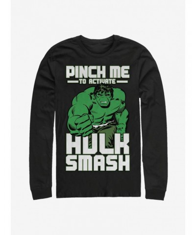 Marvel Hulk Hulk Smash Pinch Long-Sleeve T-Shirt $13.49 T-Shirts