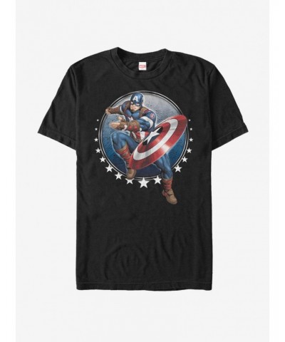 Marvel Captain America Captain Toss T-Shirt $10.04 T-Shirts