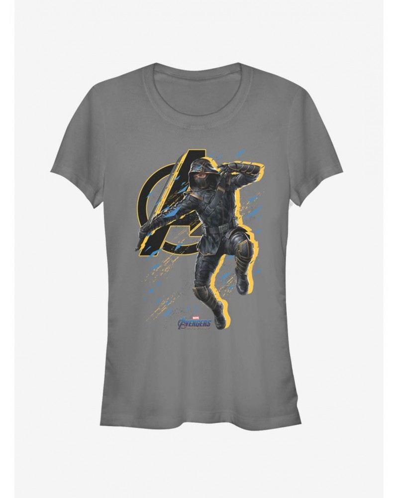 Marvel Avengers: Endgame Ronin Splatter Girls Charcoal Grey T-Shirt $7.97 T-Shirts