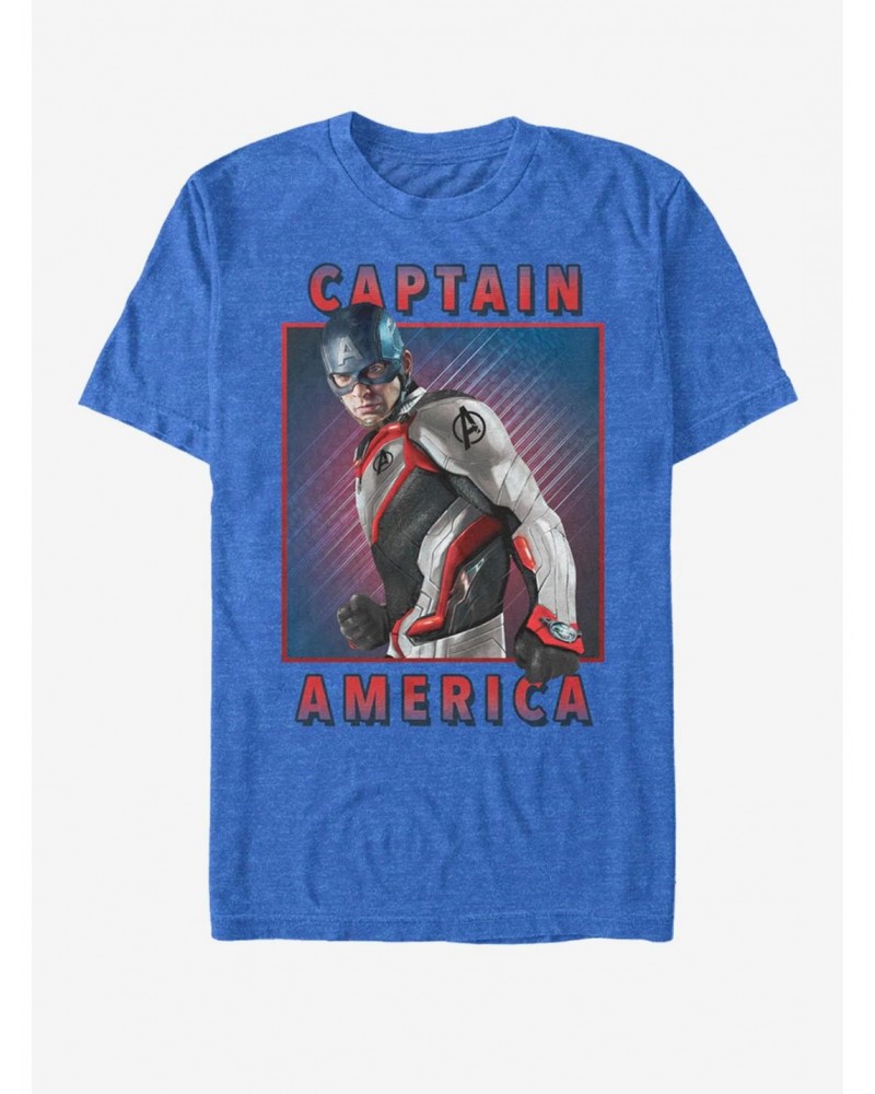 Marvel Avengers: Endgame Captain America Armor Solo Box T-Shirt $11.95 T-Shirts