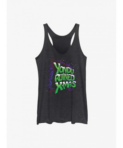 Marvel Guardians of the Galaxy Holiday Special Yondu Ruined Christmas Girls Tank $12.69 Tanks
