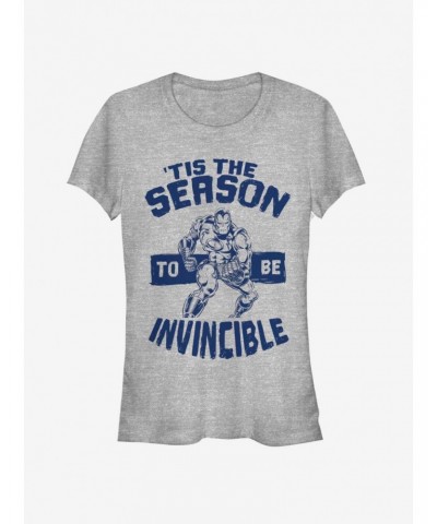 Marvel Silver Age Iron Man Invincible Season Girls T-Shirt $12.45 T-Shirts