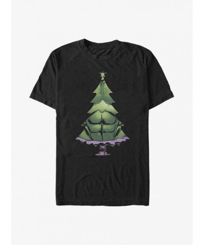 Marvel Avengers Hulk Christmas Tree T-Shirt $10.76 T-Shirts
