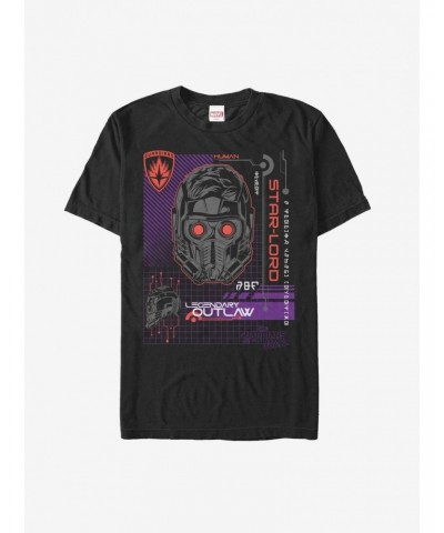 Marvel Guardians of Galaxy Vol. 2 Star-Lord Code T-Shirt $10.99 T-Shirts