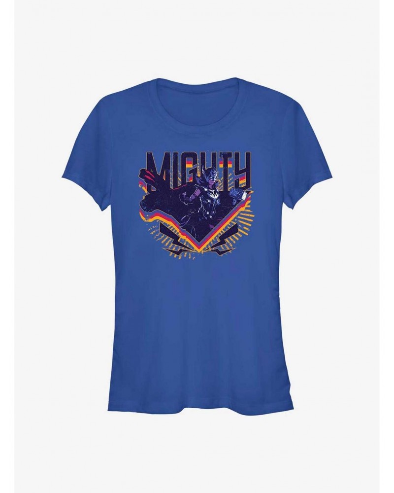 Marvel Thor: Love and Thunder Mighty Triangle Badge Girls T-Shirt $11.70 T-Shirts