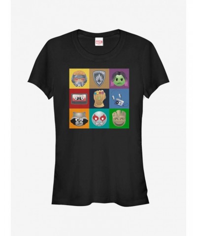 Marvel Guardians Of The Galaxy Guardians of Emoji Girls T-Shirt $9.71 T-Shirts