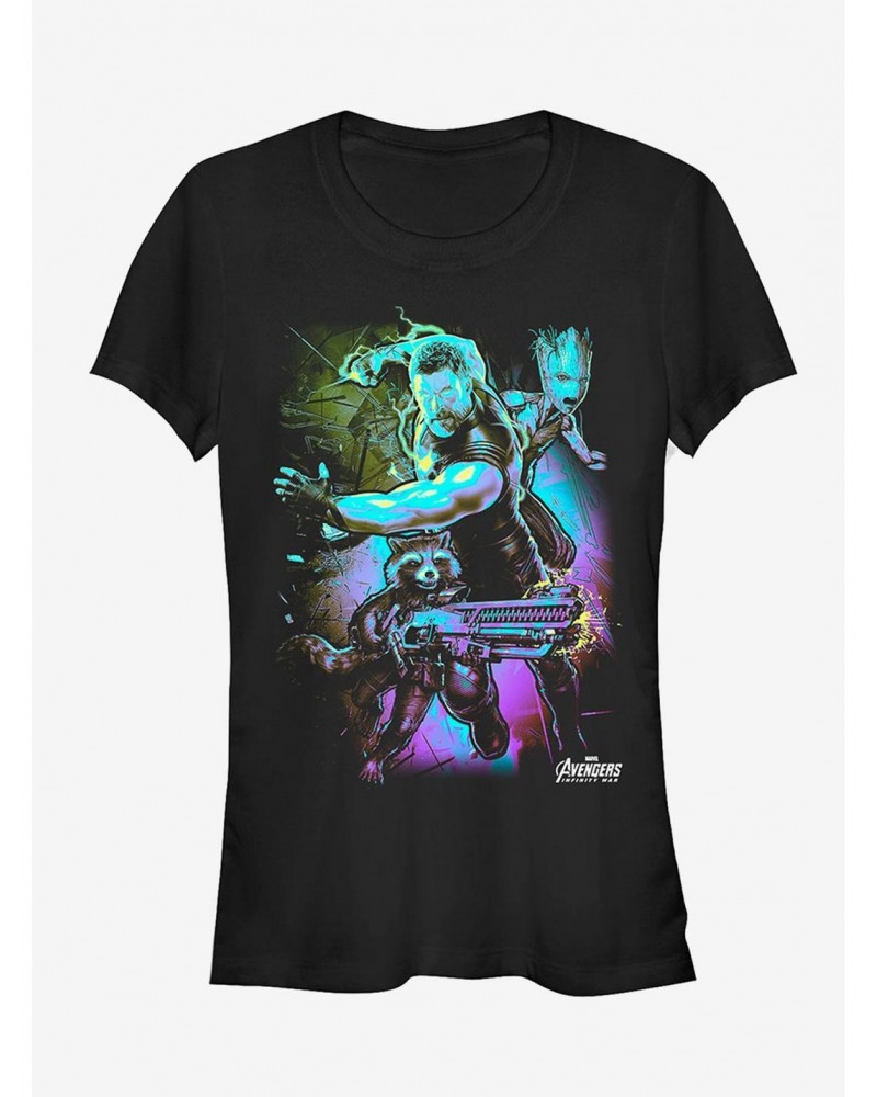 Marvel Avengers: Infinity War Thor Lightning Girls T-Shirt $11.21 T-Shirts