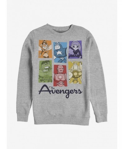 Marvel Avengers Motley Avengers Crew Sweatshirt $15.13 Sweatshirts