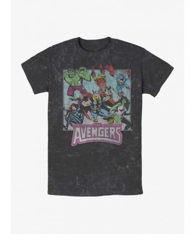 Marvel Avengers Squad Mineral Wash T-Shirt $11.91 T-Shirts