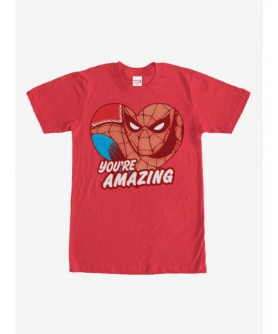 Marvel Spider-Man Amazing Heart T-Shirt $8.13 T-Shirts