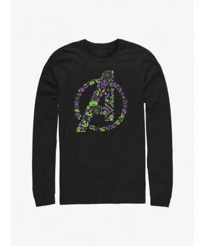 Marvel Avengers Spooky Logo Long-Sleeve T-Shirt $13.16 T-Shirts