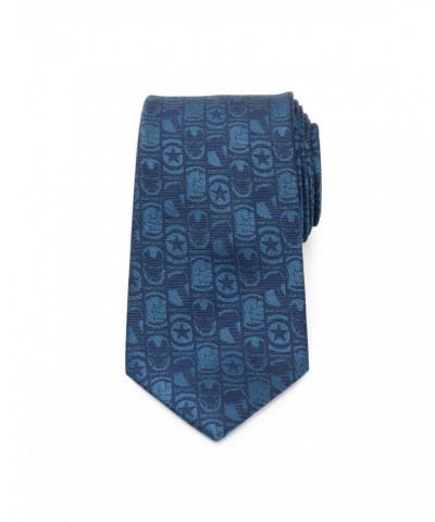 Marvel Avengers Motifs Blue Men's Tie $14.00 Ties