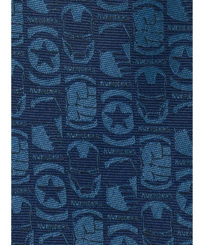 Marvel Avengers Motifs Blue Men's Tie $14.00 Ties