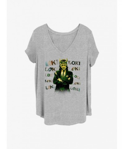Marvel Loki Chaotic Girls T-Shirt Plus Size $11.27 T-Shirts
