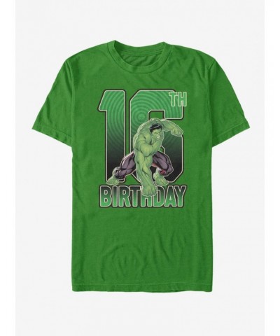 Marvel Hulk Hulk 16th Birthday T-Shirt $10.52 T-Shirts