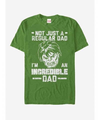 Marvel Father's Day Hulk Not Regular Dad T-Shirt $10.99 T-Shirts