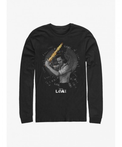 Marvel Loki Laevateinn Sword Long-Sleeve T-Shirt $16.12 T-Shirts