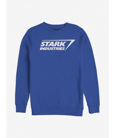 Marvel Iron Man Stark Logo Crew Sweatshirt $18.45 Sweatshirts
