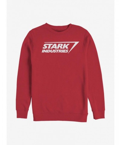 Marvel Iron Man Stark Logo Crew Sweatshirt $14.39 Sweatshirts