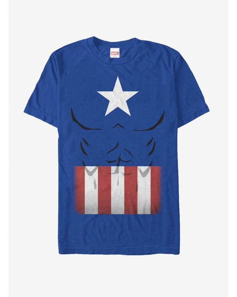 Marvel Halloween Captain America Costume T-Shirt $11.23 T-Shirts