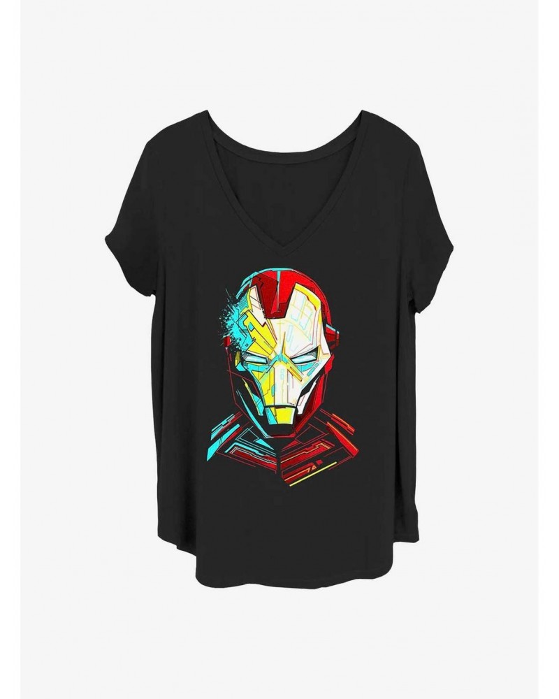 Marvel Iron Man Pieced Girls T-Shirt Plus Size $13.01 T-Shirts