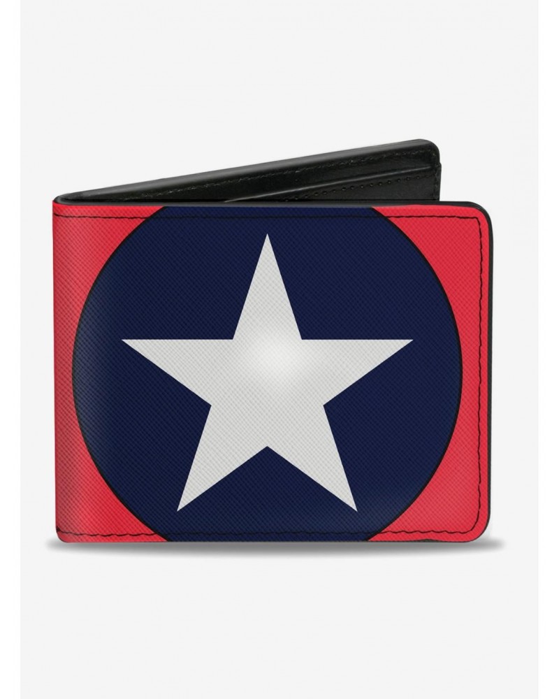 Marvel Captain America Close Up Shield Bi-fold Wallet $8.57 Wallets