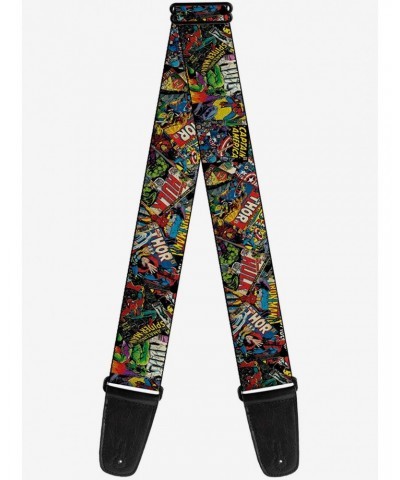 Marvel Avengers Retro Comic Books Stacked Guitar Strap $8.96 Guitar Straps