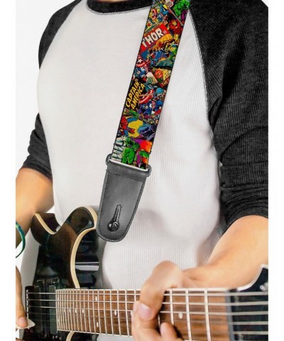 Marvel Avengers Retro Comic Books Stacked Guitar Strap $8.96 Guitar Straps