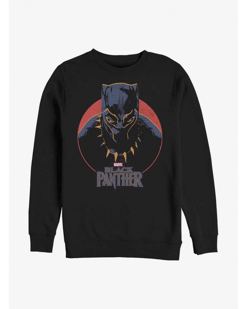Marvel Black Panther Retro Portrait Sweatshirt $18.08 Sweatshirts