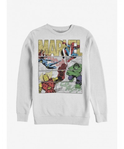 Marvel Avengers Hero Panels Crew Sweatshirt $11.07 Sweatshirts