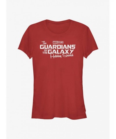 Marvel Guardians of the Galaxy Holiday Special Logo Girls T-Shirt $9.21 T-Shirts