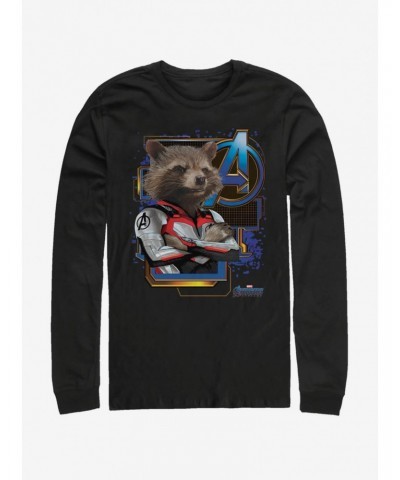 Marvel Avengers: Endgame Space Rocket Long-Sleeve T-Shirt $13.16 T-Shirts