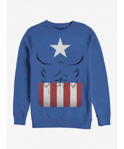 Marvel Captain America Captain Simple Suit Sweatshirt $12.92 Sweatshirts