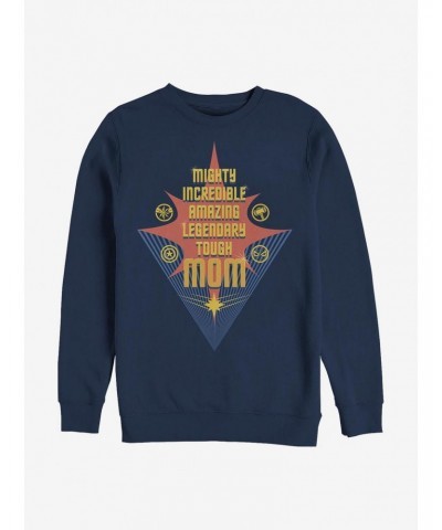 Marvel Avengers Mom List Swoosh Star Crew Sweatshirt $14.39 Sweatshirts