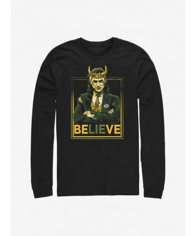 Marvel Loki Political Motive Long-Sleeve T-Shirt $11.19 T-Shirts