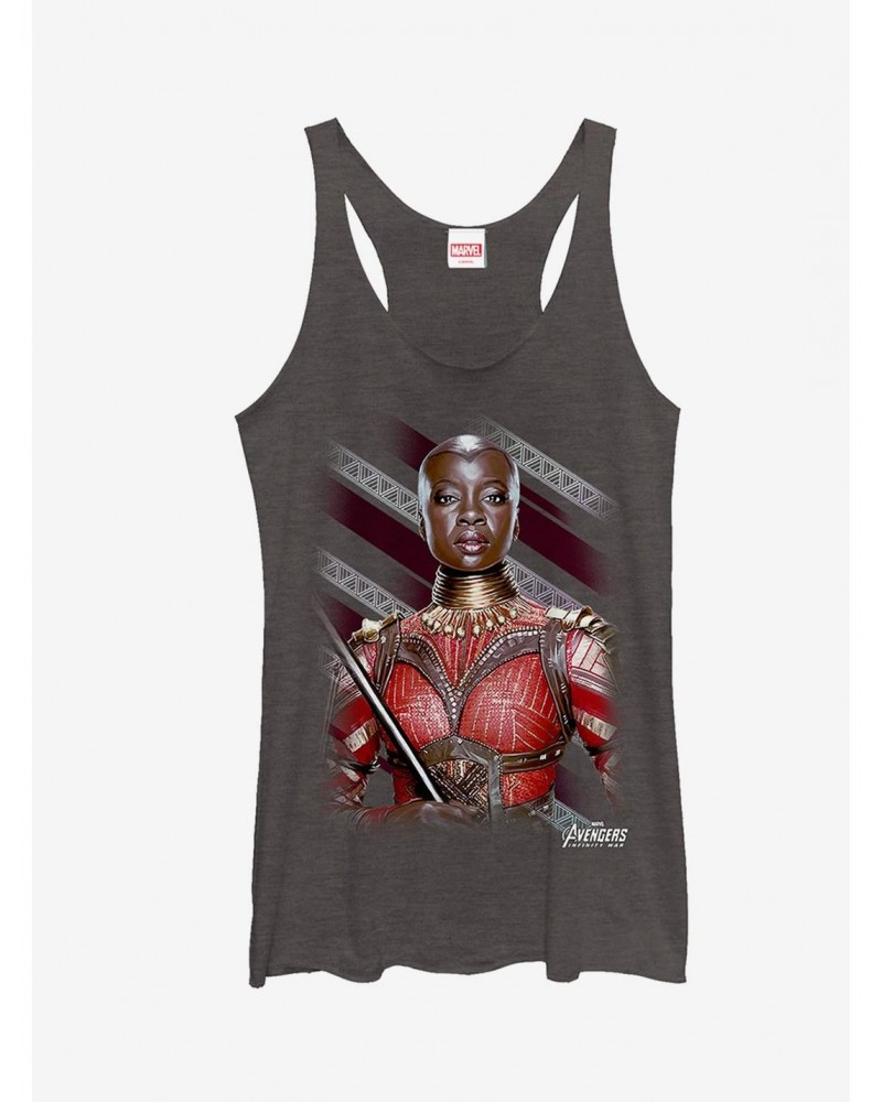 Marvel Avengers: Infinity War Okoye Stripe Girls Tanks $8.03 Tanks