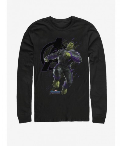 Marvel Avengers: Endgame Hulk Particles Long-Sleeve T-Shirt $13.82 T-Shirts