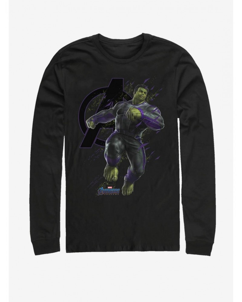 Marvel Avengers: Endgame Hulk Particles Long-Sleeve T-Shirt $13.82 T-Shirts