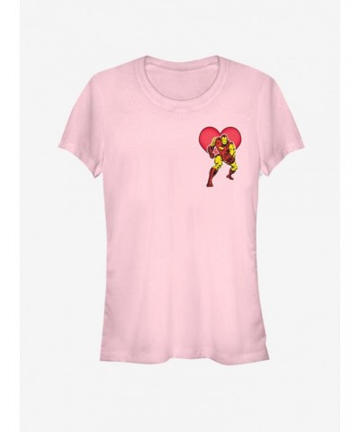 Marvel Ironman Heart Girls T-Shirt $8.96 T-Shirts