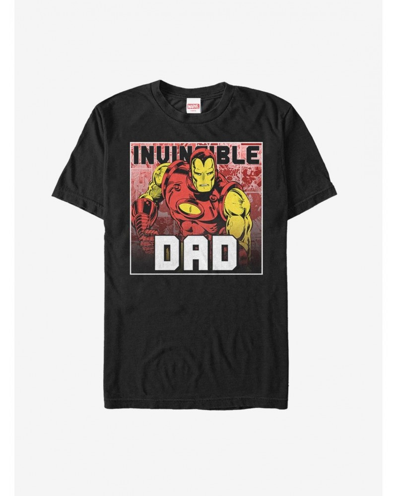 Marvel Father's Day Iron Man Invincible Comic T-Shirt $8.84 T-Shirts