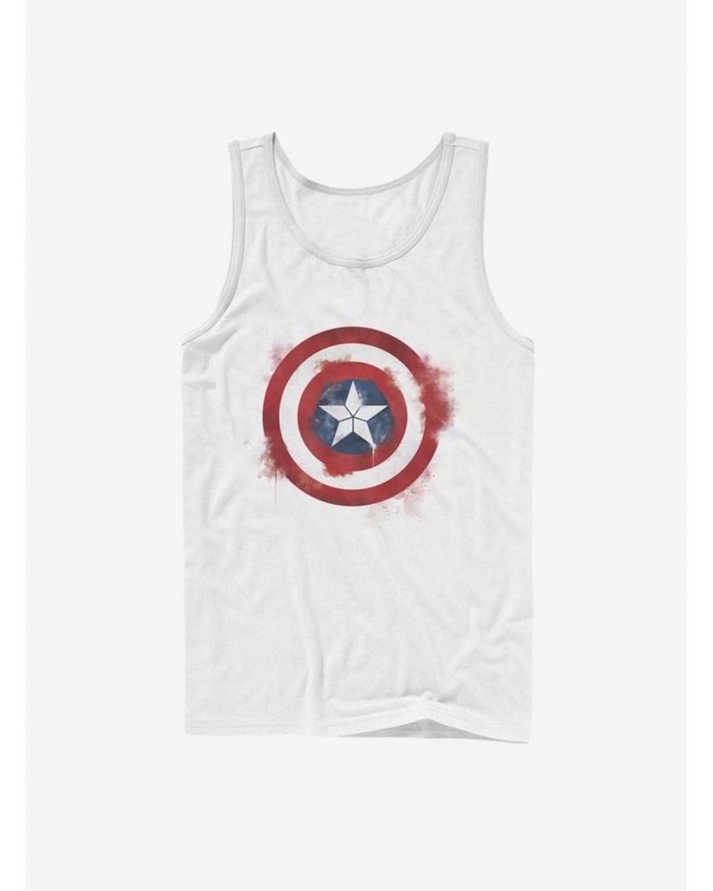 Marvel Captain America Spray Logo Tank $8.96 Tanks