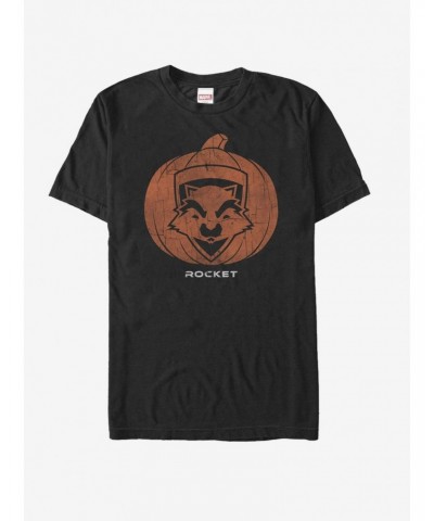 Marvel Guardians of the Galaxy Halloween Rocket Pumpkin T-Shirt $9.08 T-Shirts