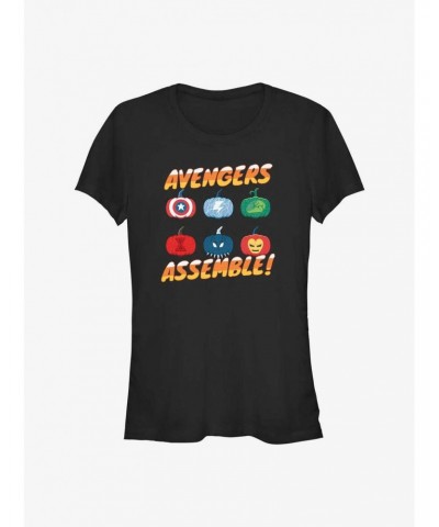 Marvel Avengers Pumpkins Assemble Girls T-Shirt $9.21 T-Shirts