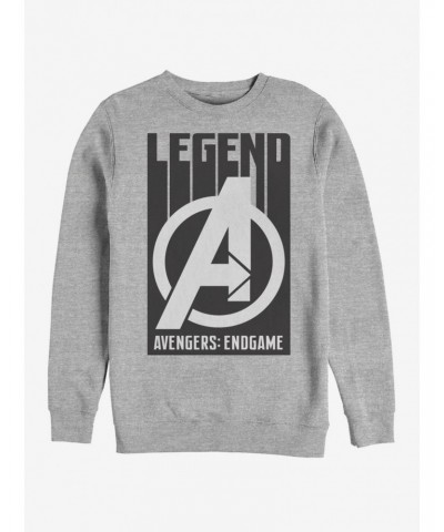 Marvel Avengers: Endgame Avengers Legend Heathered Sweatshirt $14.02 Sweatshirts