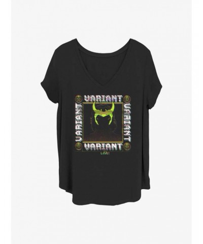 Marvel Loki Variational Glitcher Girls T-Shirt Plus Size $12.72 T-Shirts