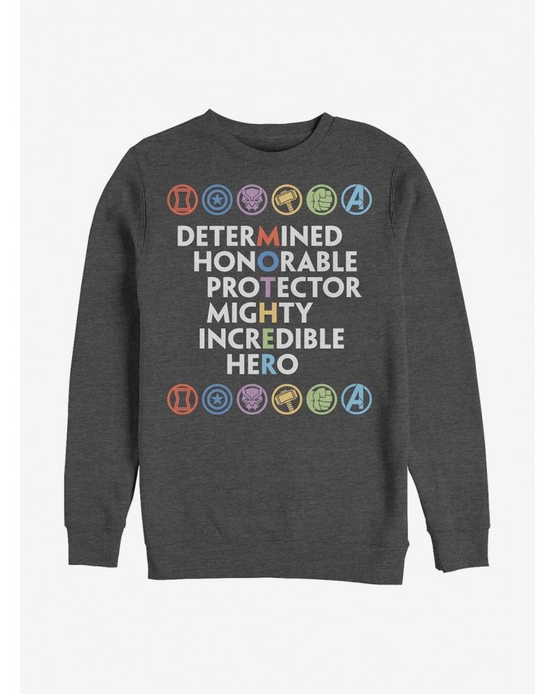 Marvel Avengers Mother Attributed Hero Crew Sweatshirt $12.55 Sweatshirts