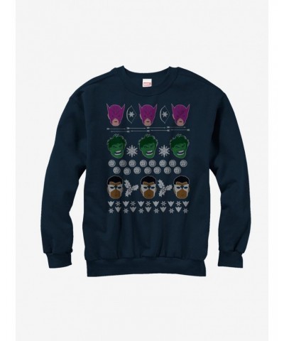 Marvel Avengers Ugly Christmas Sweater Sweatshirt $12.55 Sweatshirts