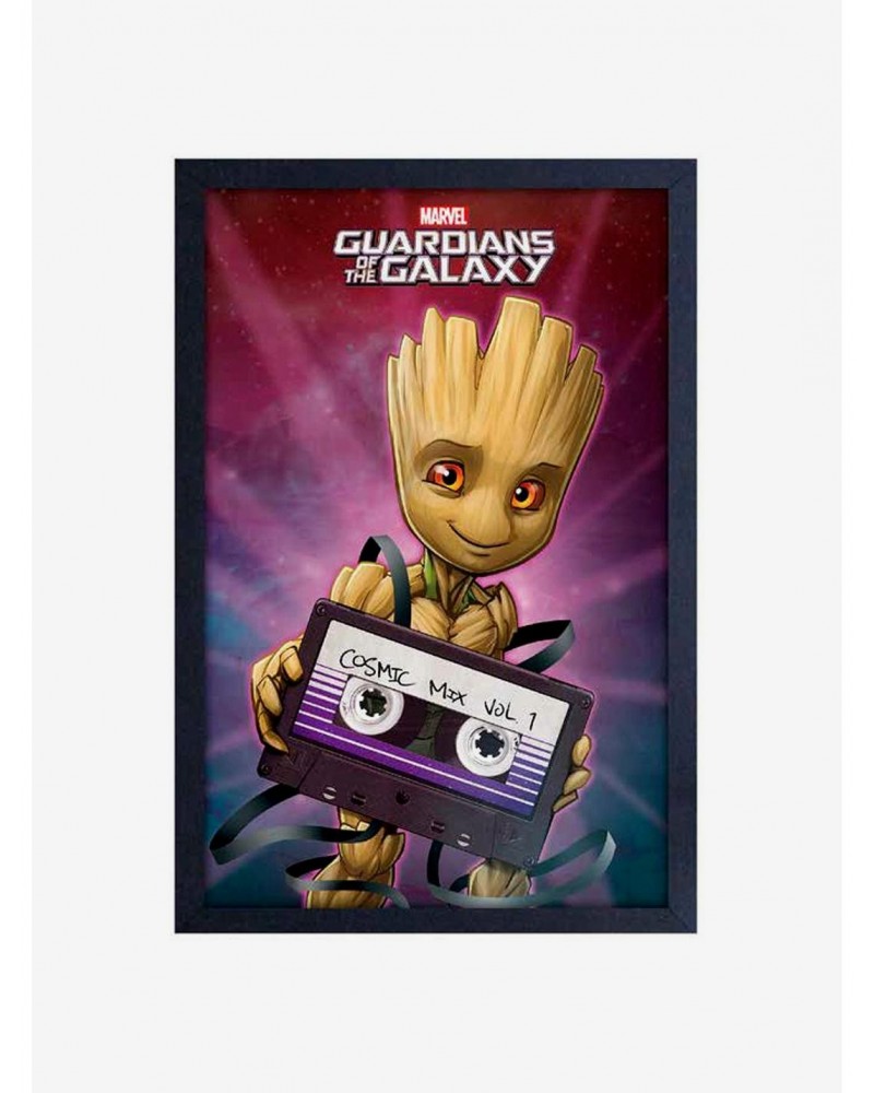 Marvel Guardians Of The Galaxy Baby Groot Framed Wood Wall Art $7.72 Merchandises