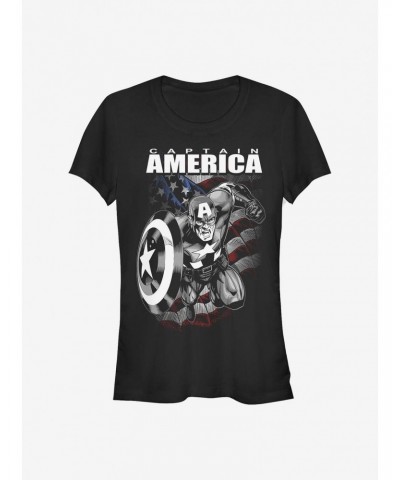 Marvel Captain America Fighter Girls T-Shirt $10.46 T-Shirts