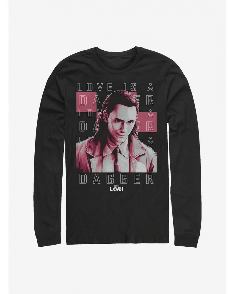 Marvel Loki Love Is A Dagger Long-Sleeve T-Shirt $16.12 T-Shirts